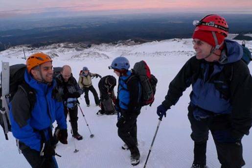 Top-roping the frozen waterfall