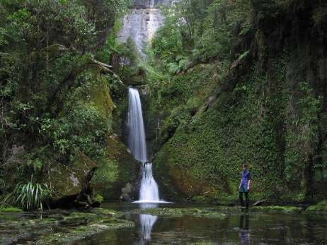 Crossing rough terrain during the South Island traverse