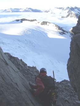 On Rolling Pin looking back at Aspiring in the background
