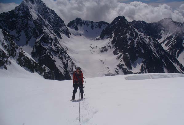 Camp on the South Cameron Glacier
