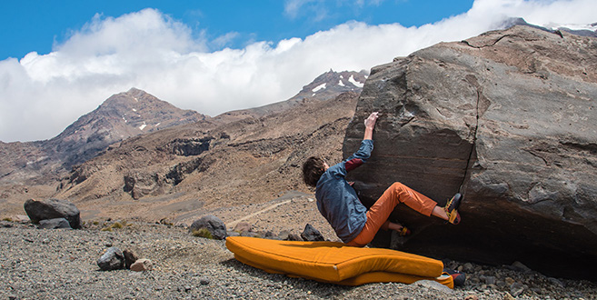 David Sheppard, first ascent of Sleep Talking (V3), The Sleep Boulder