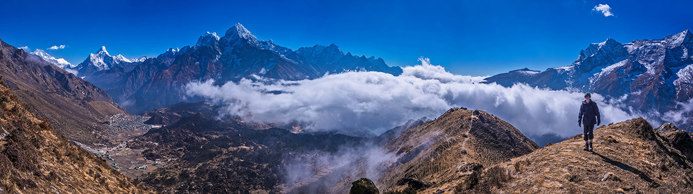 Makalu seen from Nangkar Tshang above Dingboche