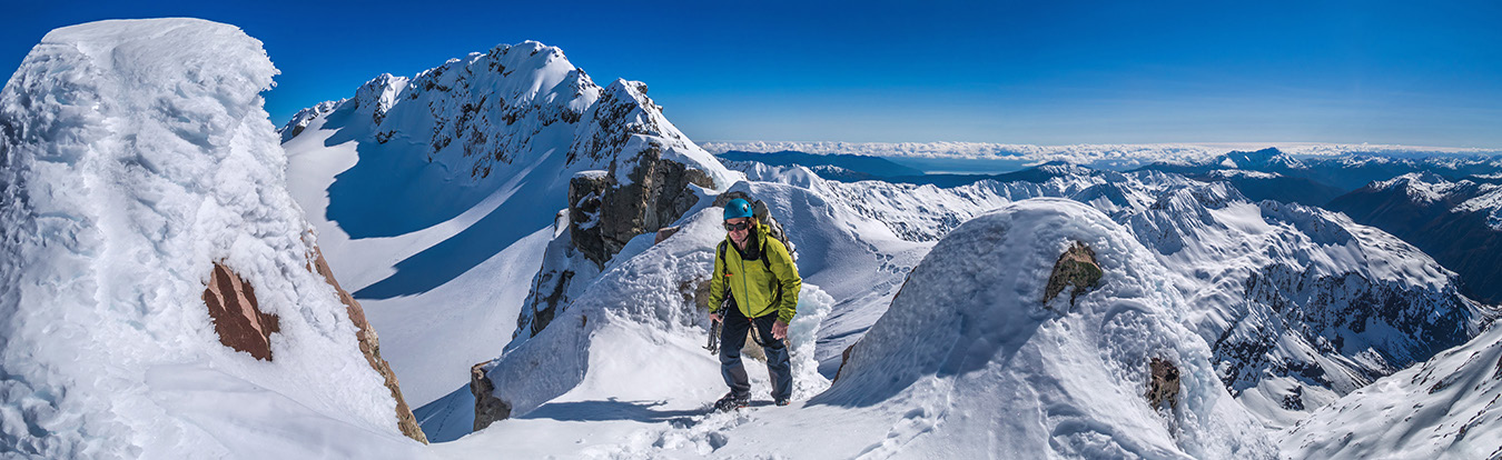 Crotch-eye view on Rome Ridge at about 2,000m