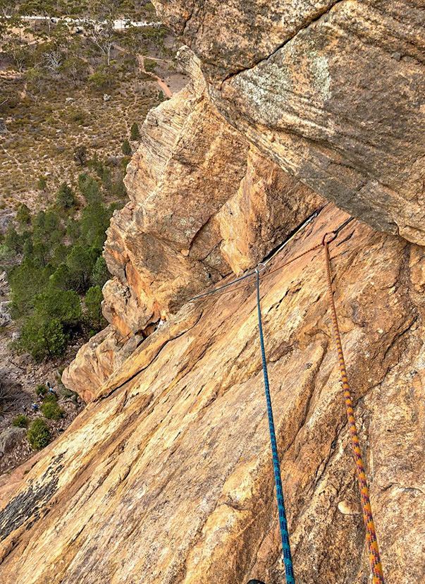 Skink 107 metres, 18 three star route on The Watchtower Faces