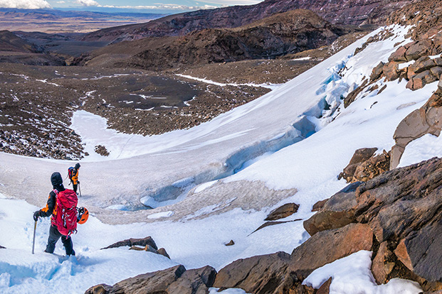 checking out some rock climbers at about 1,750m, SW of Tukino